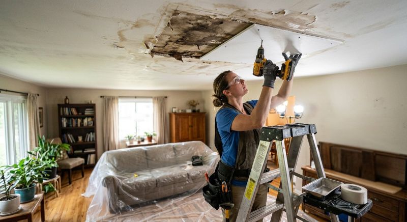 Ceiling Crack Repair in Olathe, KS