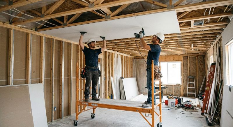 Ceiling Drywall Installation in Kansas City, KS