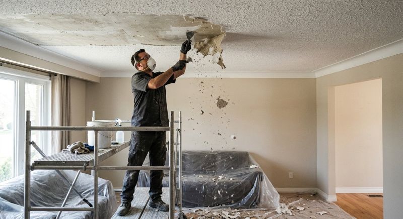 Knockdown Ceiling Removal in Waco, TX