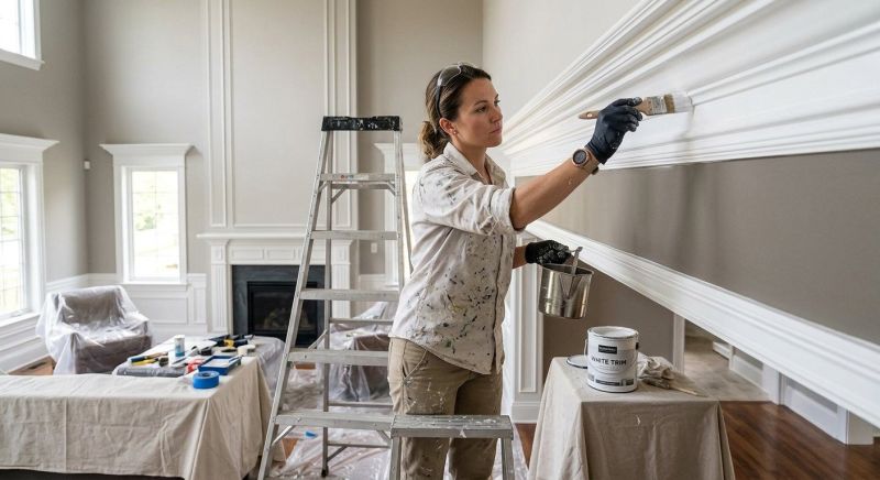 Wood Trim Painting in Wilmington, NC